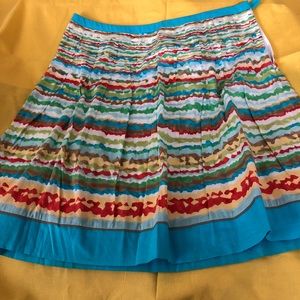Pleated A-line Skirt